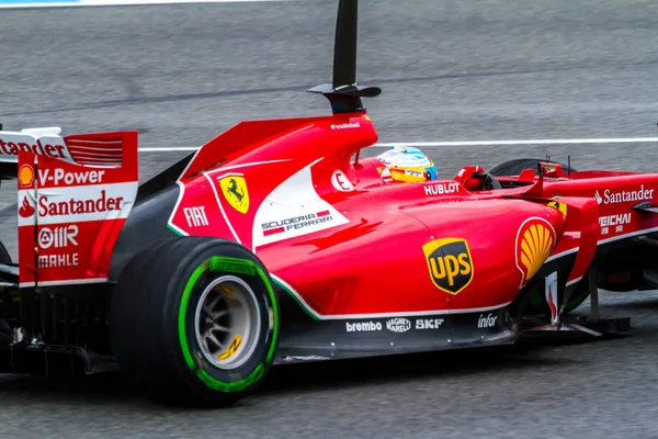 Team Scuderia Ferrari F1, Fernando Alonso, 2014 — Stock Photo, Image