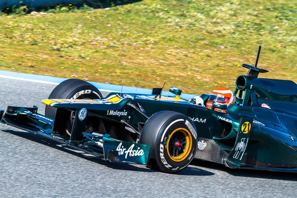 Tým catherham f1, jarno trulli, 2012 — Stock fotografie