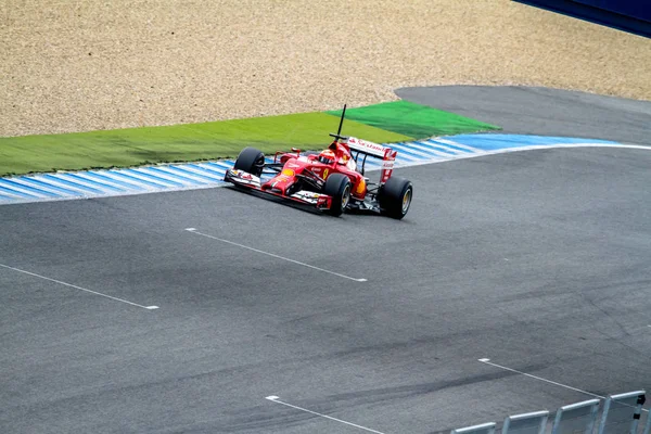 Команди f1 scuderia Феррарі, Кімі Райкконен, 2014 — стокове фото