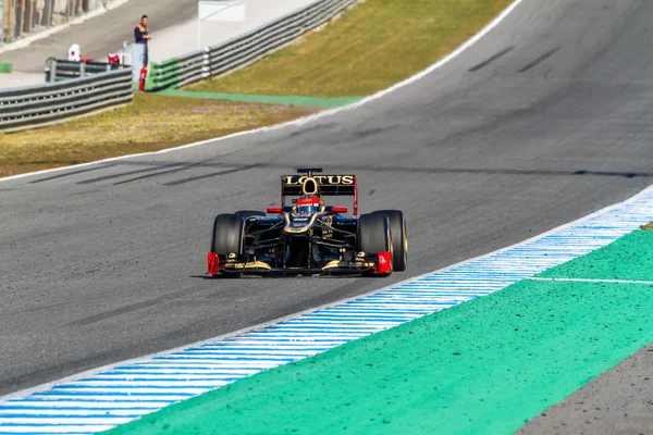 Lotus team renault f1, romain grosjean, 2012 — Foto Stock