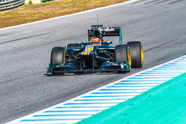 Equipo Catherham F1, Jarno Trulli, 2012 — Foto de Stock