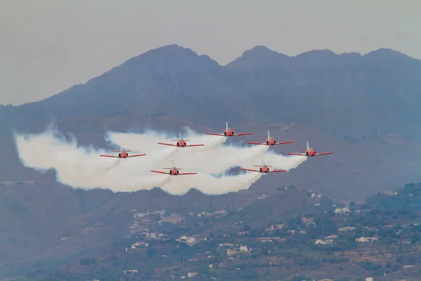 Samolot Casa C-101 z Patrulla Aguila — Zdjęcie stockowe