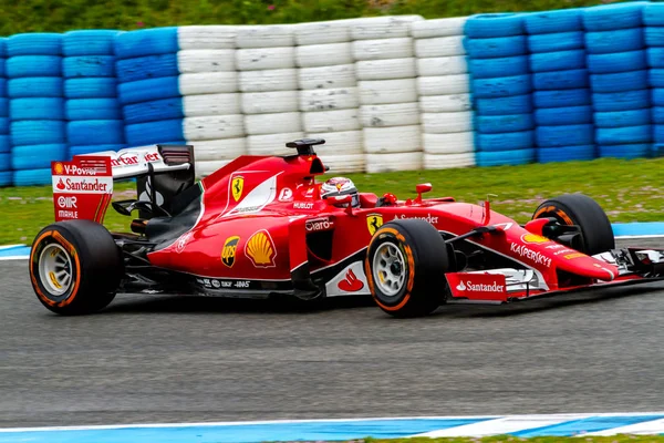 Scuderia Ferrari F1, Kimi Raikkonen, 2015 — Zdjęcie stockowe