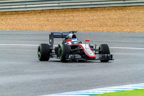 チームマクラーレン・ホンダF1、フェルナンド・アロンソ、2015年 — ストック写真