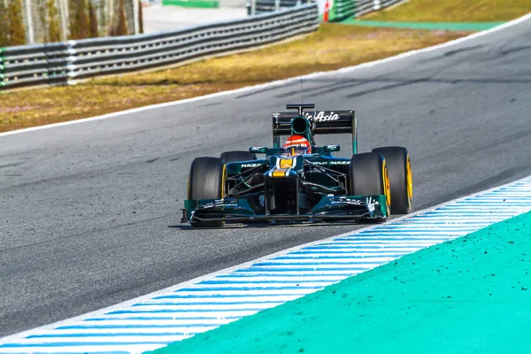 Equipe Catherham F1, Jarno Trulli, 2012 — Fotografia de Stock