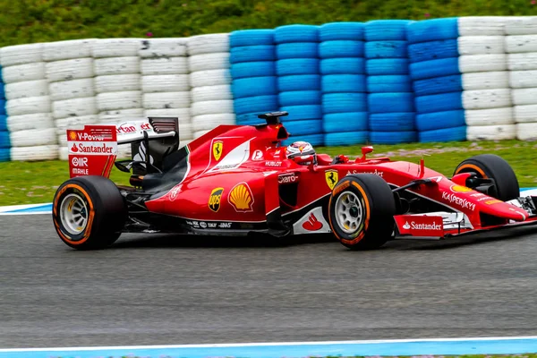 Scuderia Ferrari F1，Kimi Raikkonen，2015年 — 图库照片