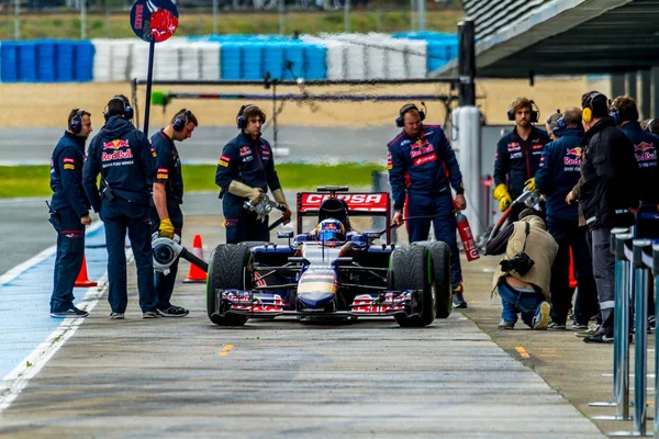 Equipo de F1 Scuderia Toro Rosso, Carlos Sainz, 2015 — Foto de Stock