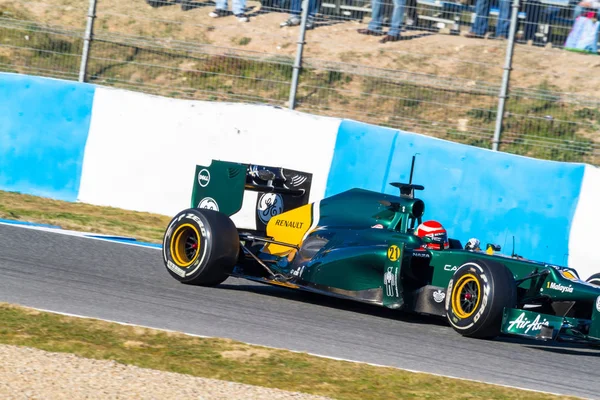 Team Catherham F1, Jarno Trulli, 2012 — Stock Photo, Image