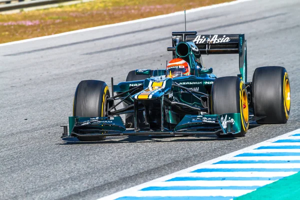 Team Catherham F1, Jarno Trulli, 2012 — Stockfoto