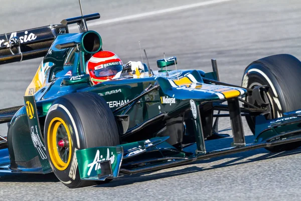 Tým catherham f1, jarno trulli, 2012 — Stock fotografie