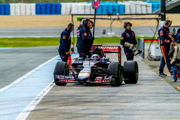 Scuderia Toro Rosso F1 tým, Carlos Sainz, 2015 — Stock fotografie