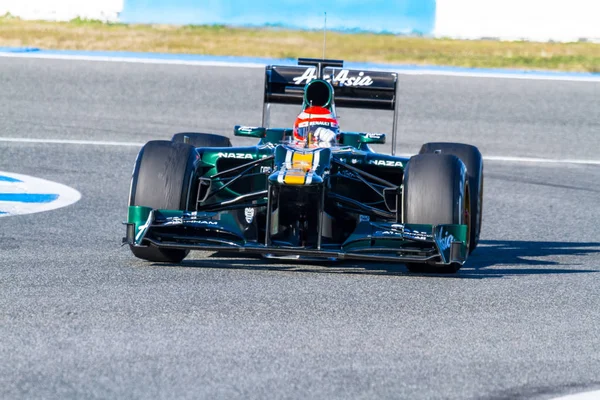 Equipe Catherham F1, Jarno Trulli, 2012 — Fotografia de Stock