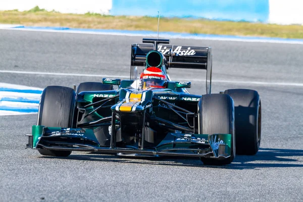 Equipe Catherham F1, Jarno Trulli, 2012 — Fotografia de Stock