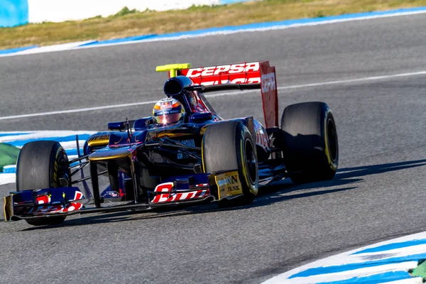 Team Toro Rosso F1, Jean Eric Vergne, 2012 — Stock Photo, Image