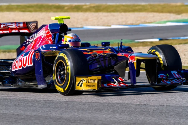 Equipo Toro Rosso F1, Jean Eric Vergne, 2012 — Foto de Stock