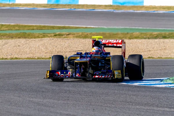 Equipe Toro Rosso F1, Jean Eric Vergne, 2012 — Fotografia de Stock