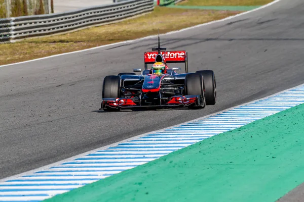 Equipe McLaren F1, Lewis Hamilton, 2012 — Fotografia de Stock