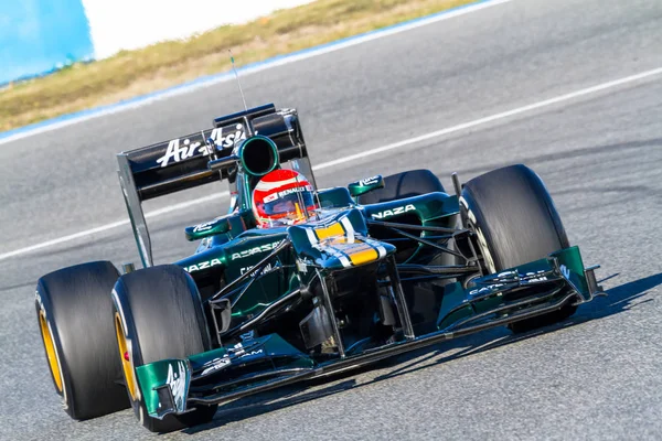 Team Catherham F1, Jarno Trulli, 2012 — Stockfoto