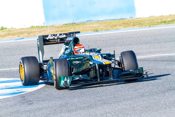 Equipe Catherham F1, Jarno Trulli, 2012 — Fotografia de Stock