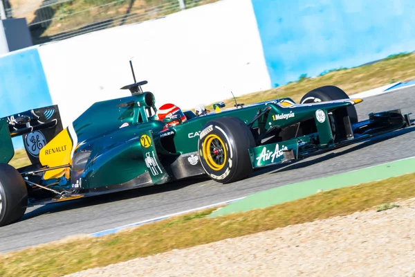 Team Catherham F1, Jarno Trulli, 2012 — Stockfoto