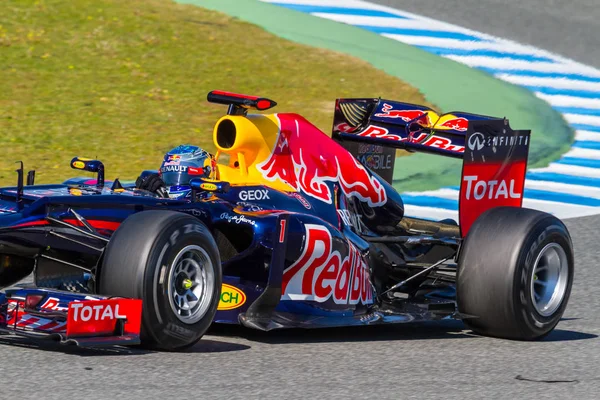 Equipo Red Bull F1, Sebastian Vettel, 2012 — Foto de Stock