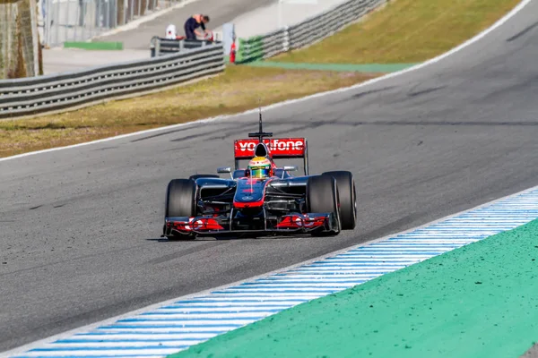 Equipo McLaren F1, Lewis Hamilton, 2012 — Foto de Stock