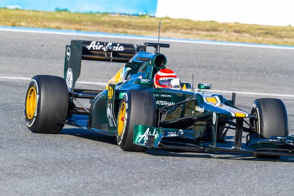 Catherham f1 Team, jarno trulli, 2012 — Zdjęcie stockowe