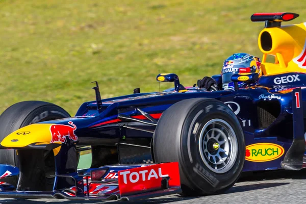 Zespół red bull f1, sebastian vettel, 2012 — Zdjęcie stockowe