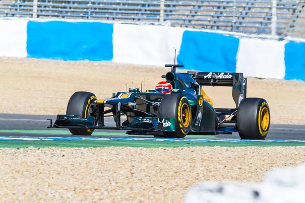 Equipo Catherham F1, Jarno Trulli, 2012 — Foto de Stock