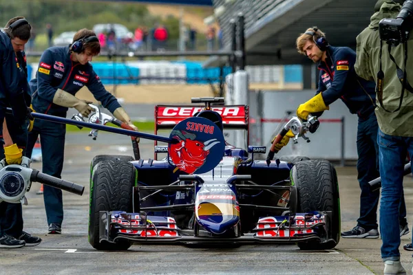 Scuderia ТОРО Россо команди F1, Карлос Сайнц, 2015 — стокове фото