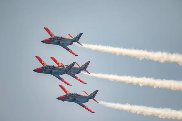 Aeronave CASA C-101 da Patrulla Aguila — Fotografia de Stock