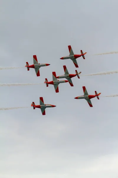 Aeronave CASA C-101 da Patrulla Aguila — Fotografia de Stock