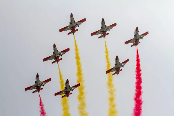 Aeronave CASA C-101 da Patrulla Aguila — Fotografia de Stock