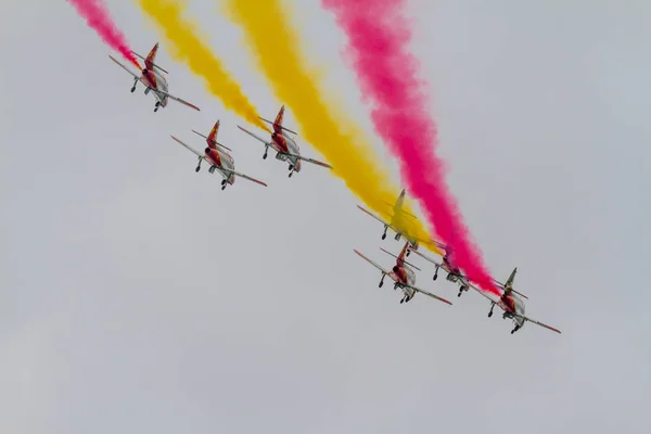 Aeronave CASA C-101 da Patrulla Aguila — Fotografia de Stock