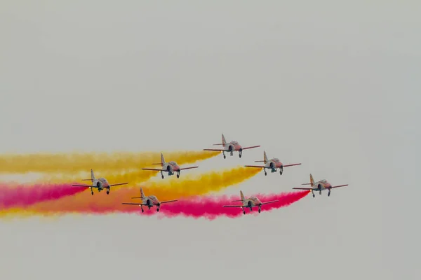 Aeronave CASA C-101 da Patrulla Aguila — Fotografia de Stock