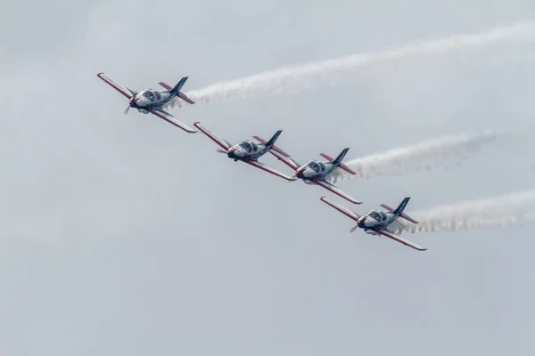 Vliegtuigen Alpi pionier 300 van Pioneer team — Stockfoto