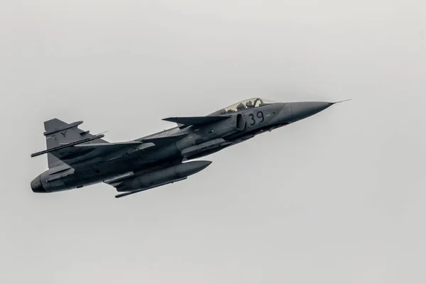 Repülőgép Saab Jas 39 Grippen — Stock Fotó