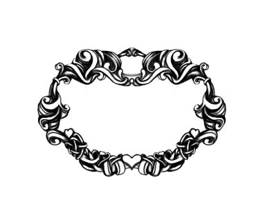 Vintage desen vektör set