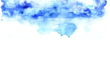 illüstrasyon mavi boya