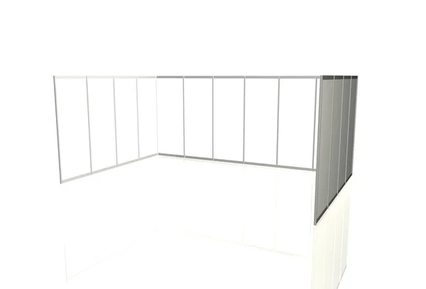 Exhibition Stands Rendering Illustration — Stock Photo, Image