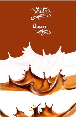 sıvı çikolata, karamel veya kakao illüstrasyon dokusu