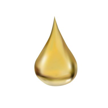bal veya yağ gerçekçi illüstrasyon sarı damla, vektör illüstrasyon