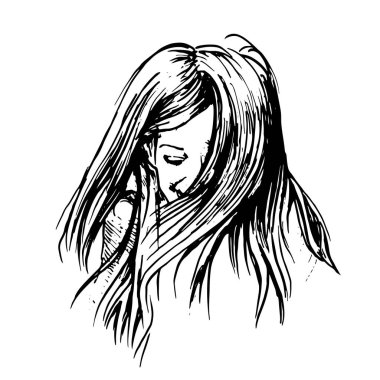 İnsan portreleri vektör illüstrasyonu