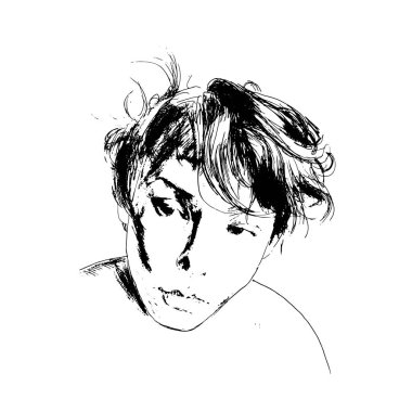 İnsan portreleri vektör illüstrasyonu