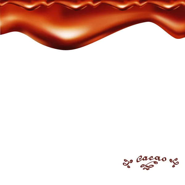 Illustrazione Vettoriale Realistica Del Cioccolato — Vettoriale Stock