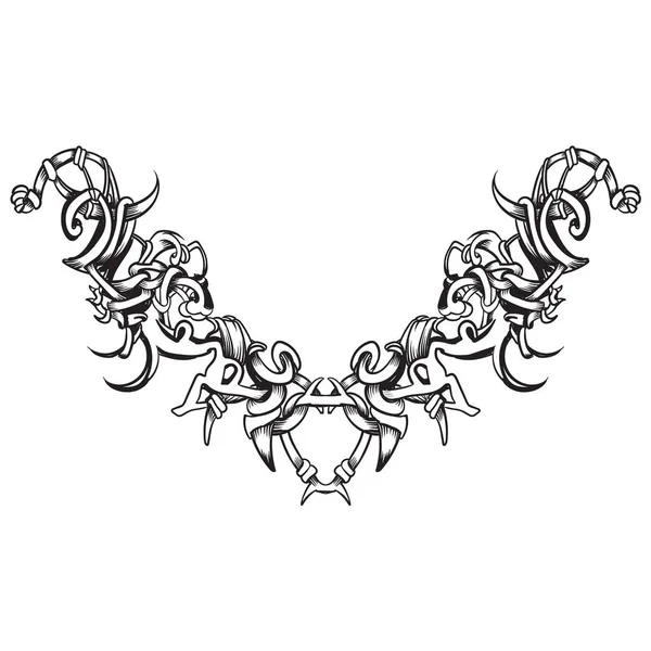 Wektorowe Ozdoby Kwiatowe Element Projektu Dekoracji Lub Logo — Wektor stockowy