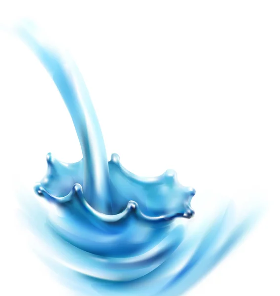 Spray Água Spray Ilustração Vetorial Realista — Vetor de Stock