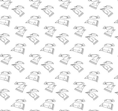 şeker dikişsiz doku vektörü