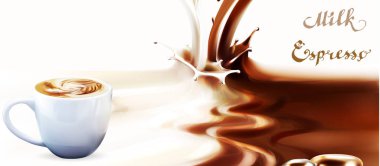 sıvı çikolata, karamel veya kakao illüstrasyon doku 3d illüstrasyon vektör