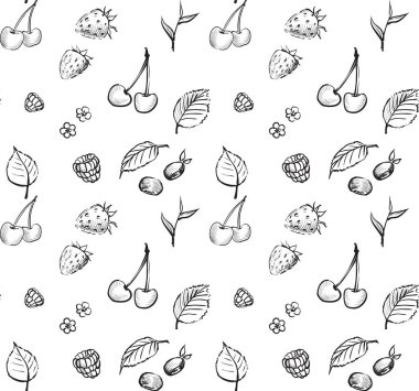 meyve çilek gıda doku vintage vektör